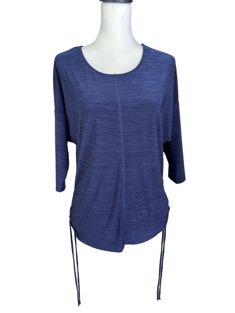 Diana Belle Blue Small 3/4 sleeve top